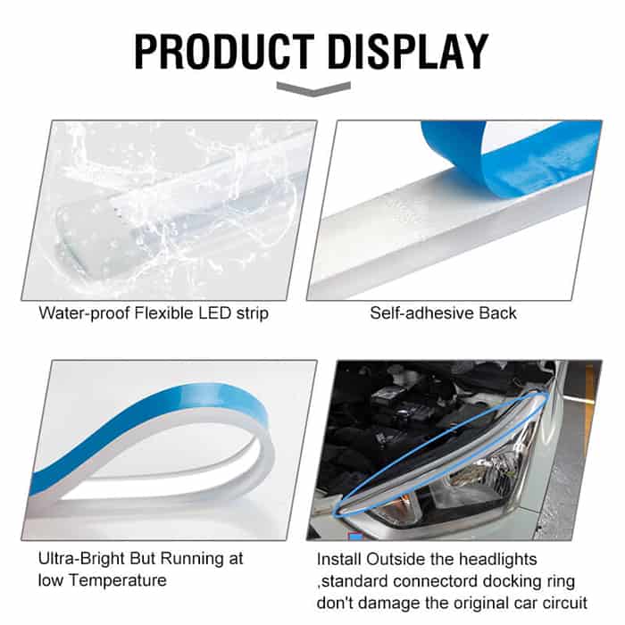 AngelLux, nastro luminoso autoadesivo con luci LED (2 pz.) - Image 6