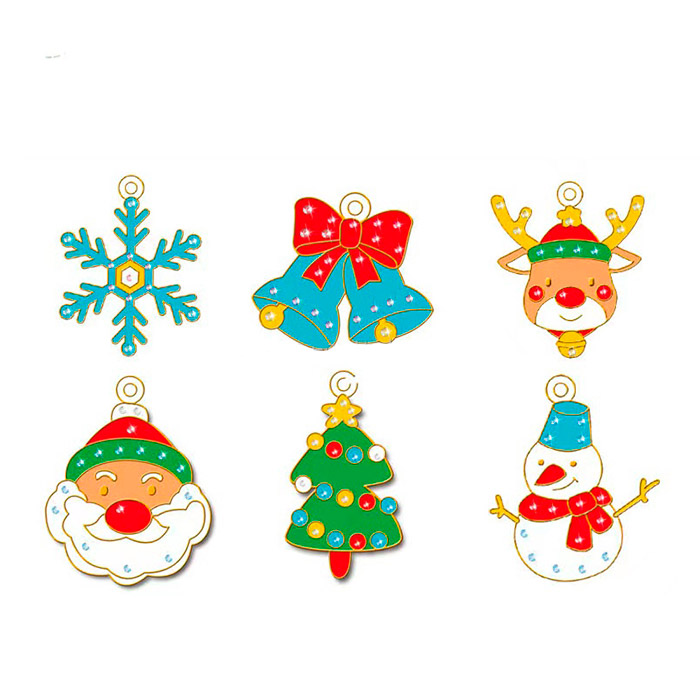Questo ricco set di pendenti contiene 6 design, 6 colori diversi, 6 catene per pendenti, 1 pinzetta, 1 confezione di diamanti, 1 confezione di perline colorate e 1 corda più lunga!