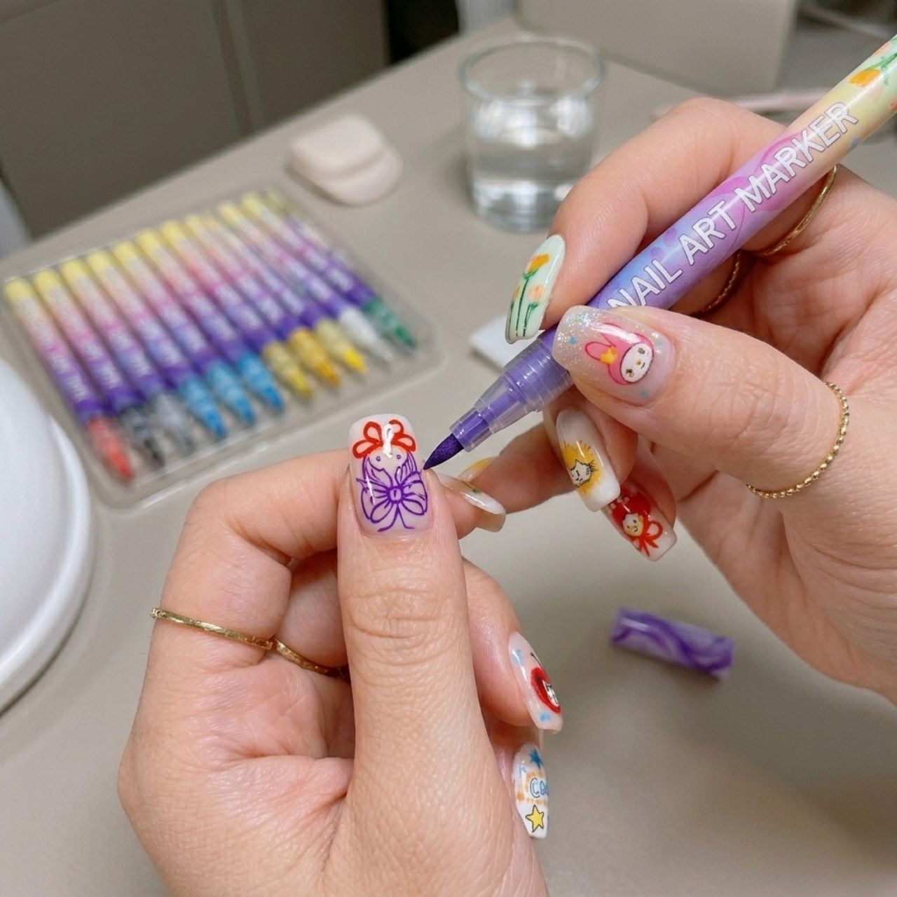 Set di penne colorate per pittura unghie, ArtNails - Image 2