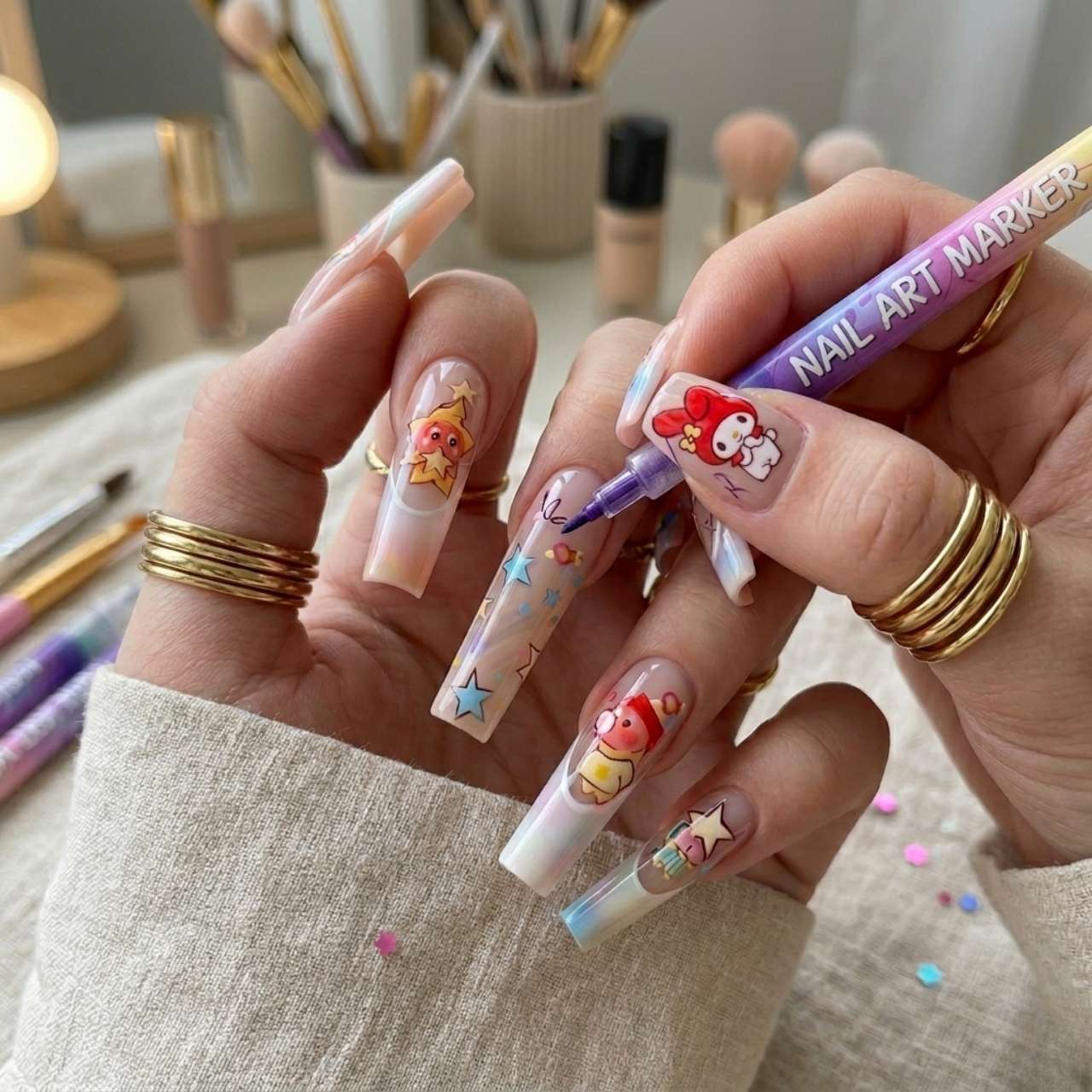 Set di penne colorate per pittura unghie, ArtNails - Image 3