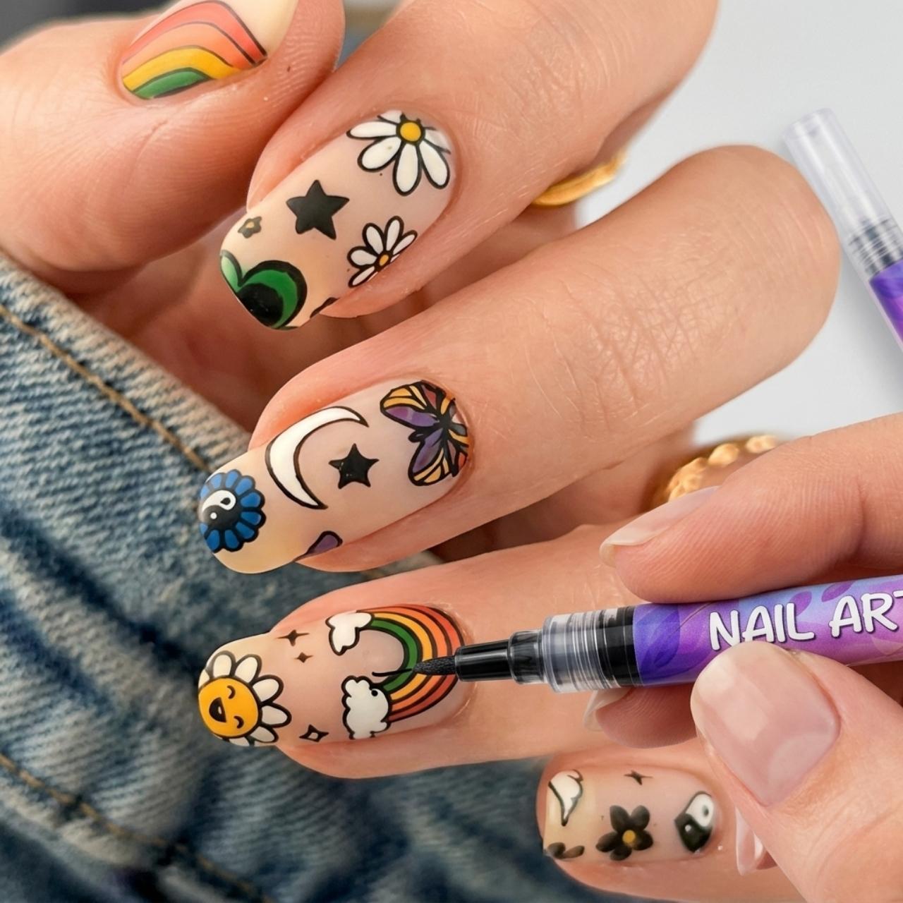 Set di penne colorate per pittura unghie, ArtNails - Image 4