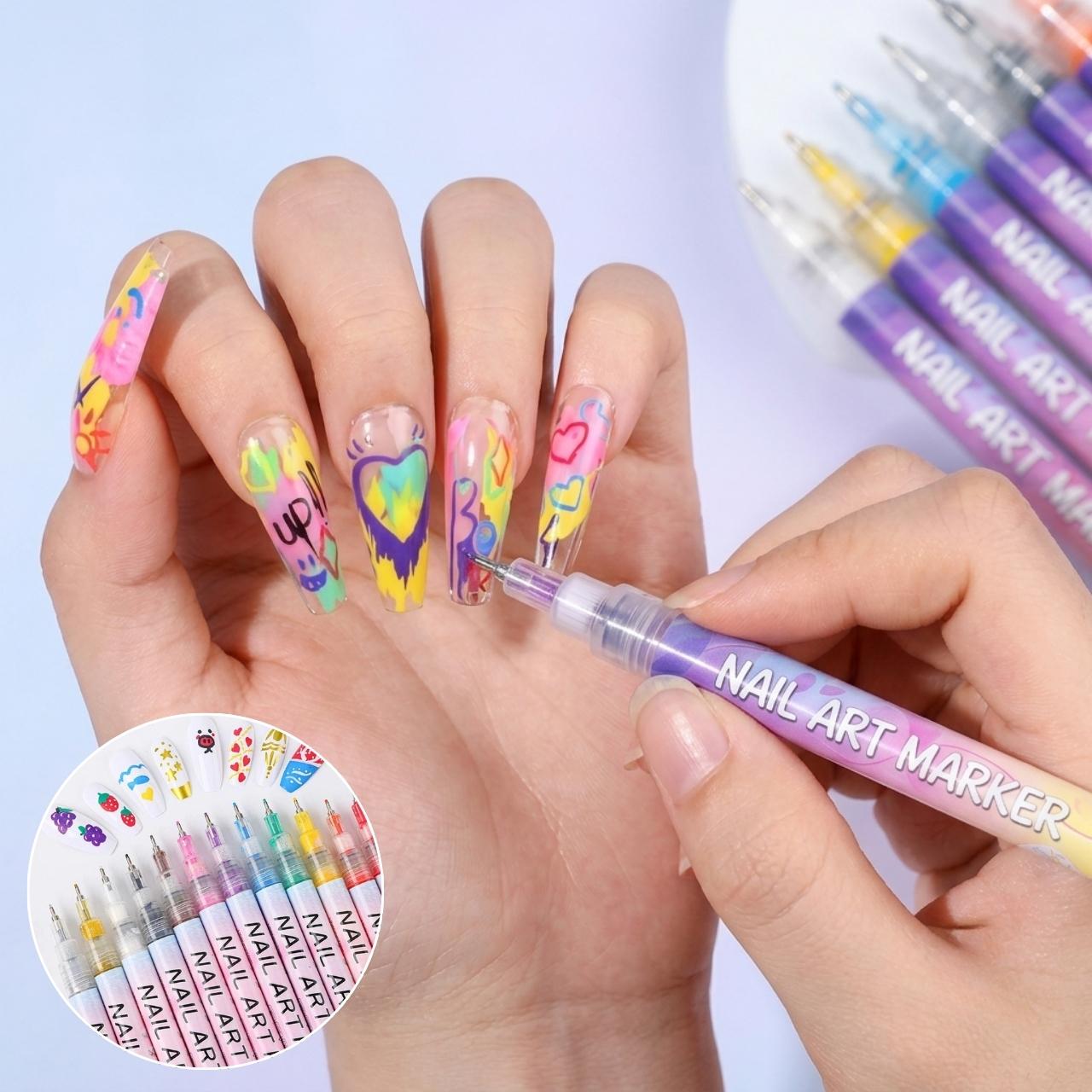 Set di penne colorate per pittura unghie, ArtNails - Image 10