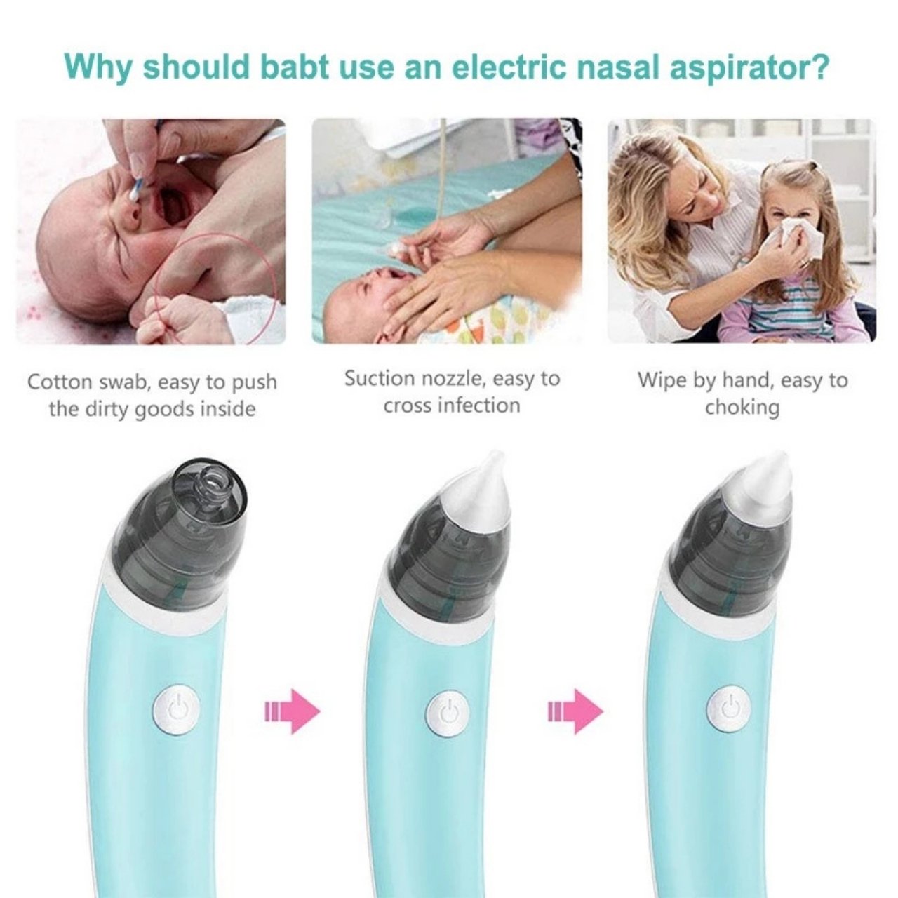 Aspiratore, aspiratore nasale per bambini - Image 4