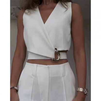 Elegante top con design unico