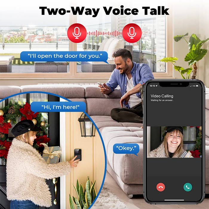 Bell, campanello wireless con video e audio bidirezionale - Image 3