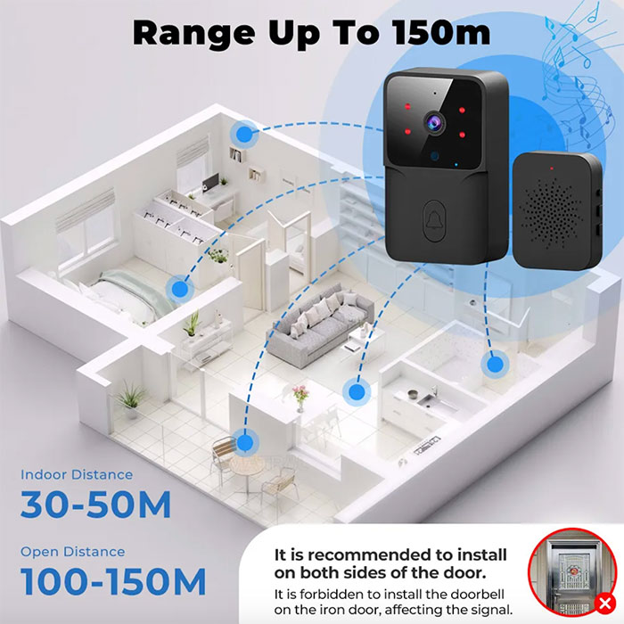 Il campanello wireless ha una telecamera così puoi vedere chi è alla porta!