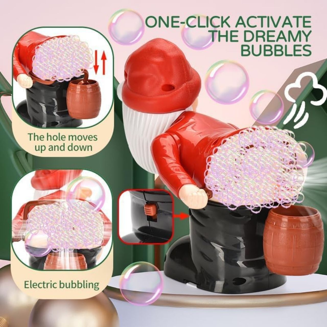 BlowSanta, giocattolo a bolle di sapone di Babbo Natale - Image 3