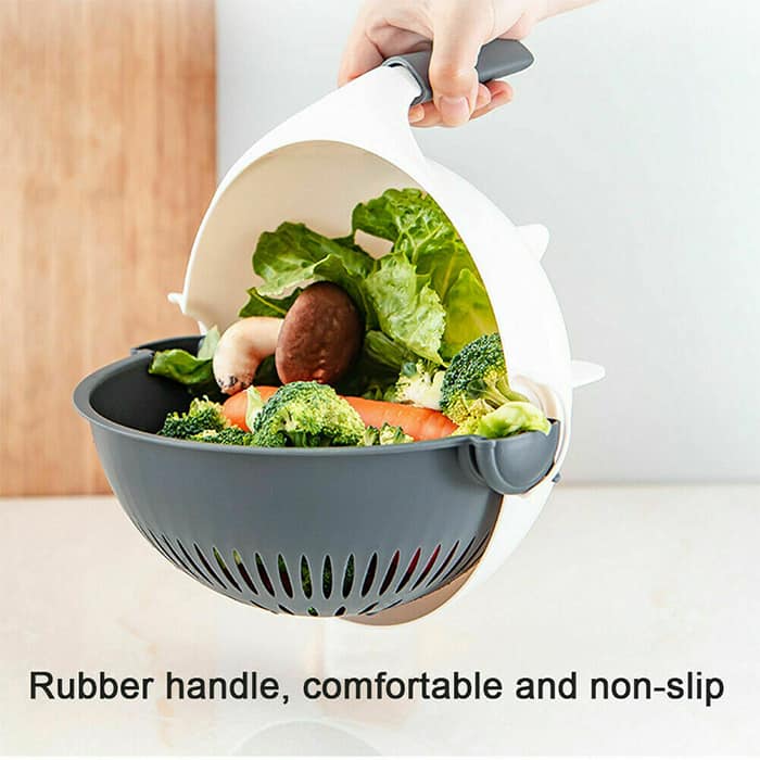 BowlCutter, affettatrice multiuso con scolapasta aggiunto e pelapatate a mano - Image 2