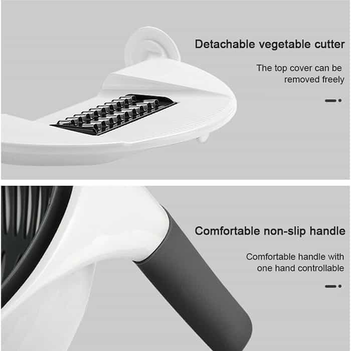 BowlCutter, affettatrice multiuso con scolapasta aggiunto e pelapatate a mano - Image 4