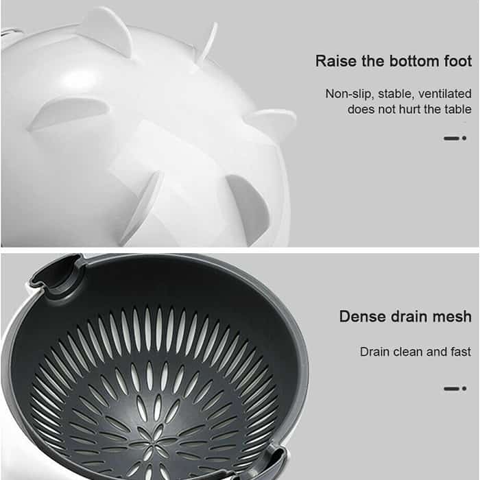 BowlCutter, affettatrice multiuso con scolapasta aggiunto e pelapatate a mano - Image 5