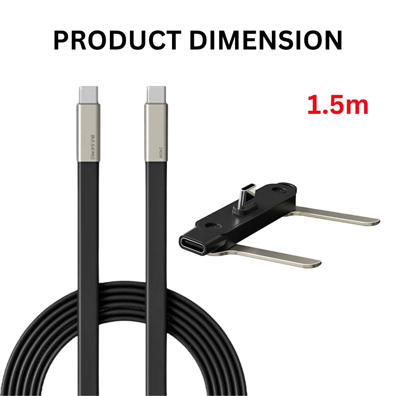 Cavo di ricarica 2in1 con supporto per telefono, Bracky - Image 2