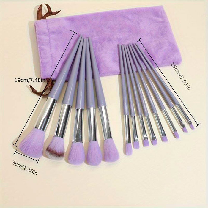 BrushSet, set di 13 pennelli per trucco con custodia - Image 2
