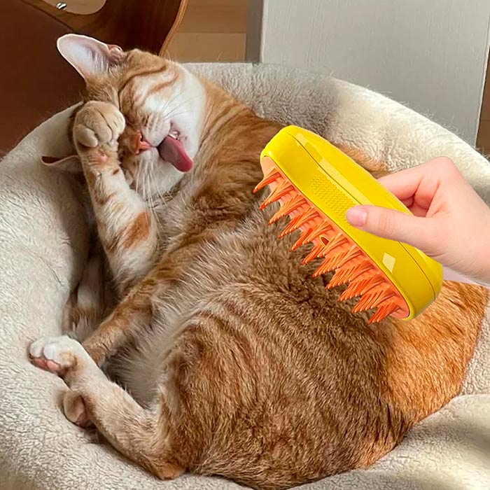 Brushy, spazzola elettrica per animali domestici con spruzzo - Image 3