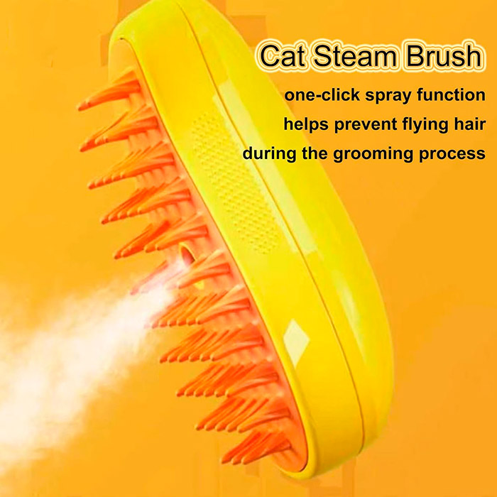 Brushy, spazzola elettrica per animali domestici con spruzzo - Image 6