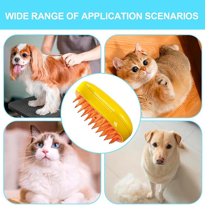 Brushy, spazzola elettrica per animali domestici con spruzzo - Image 7