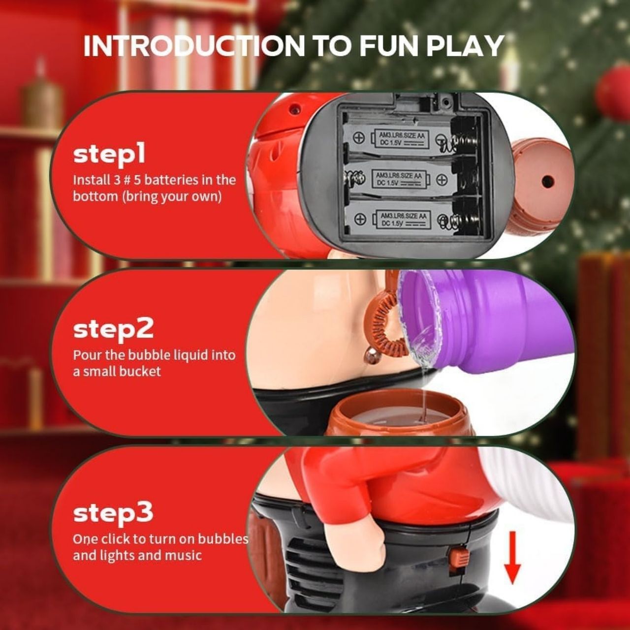 Bolle, liquido per bolle di sapone per il giocattolo BlowSanta - Image 3