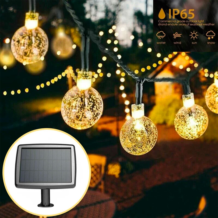 BulbLights, 50 luci LED retrò per interni ed esterni a carica di energia solare - Image 5
