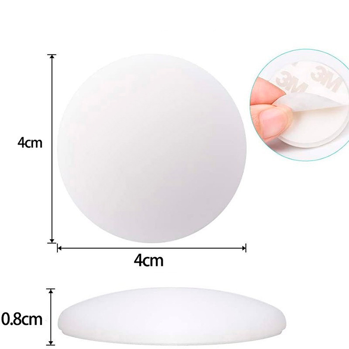 BumperStop, protezione autoadesiva per muro in silicone (10 pz) - Image 2