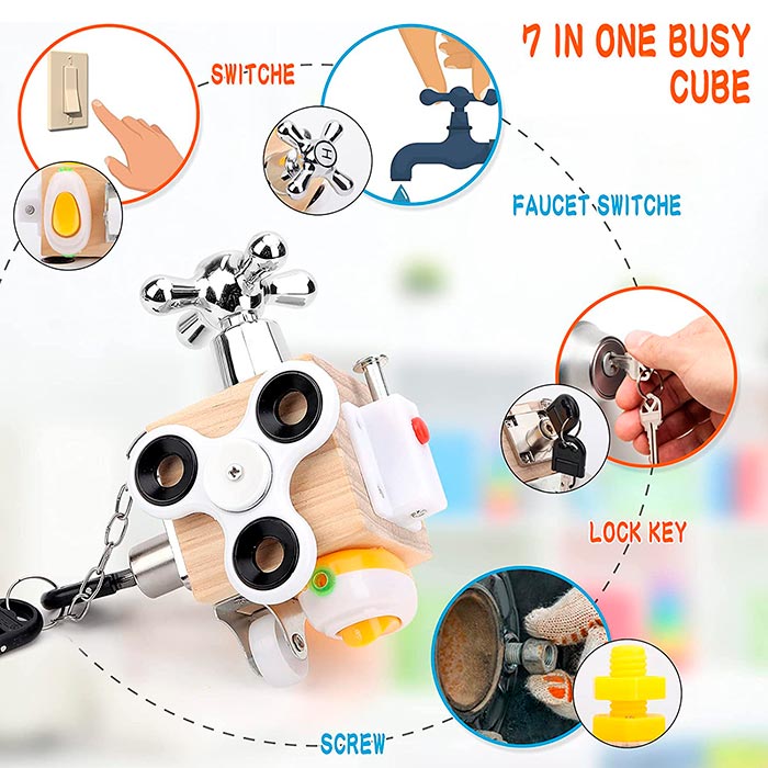 BusyCube, un giocattolo didattico 7 in 1 che stimola tutte le aree dello sviluppo del bambino - Image 6