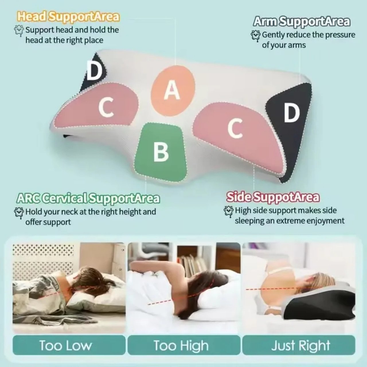 ButterflyPillow, cuscino ergonomico in memory foam - Image 3