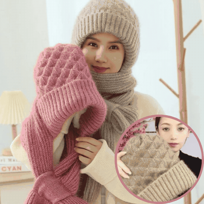 CapScarf, cappello invernale da donna con sciarpa cucita - Image 9