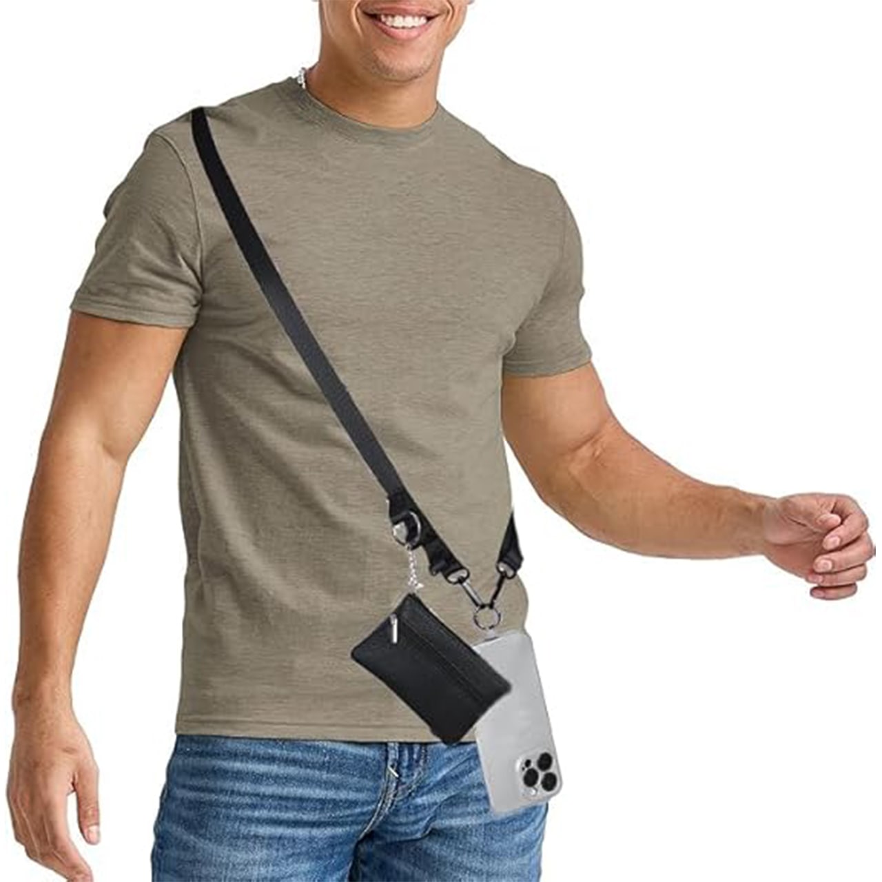 Design minimalista che si adatta ovunque e una pochette aggiuntiva con 3 tasche.