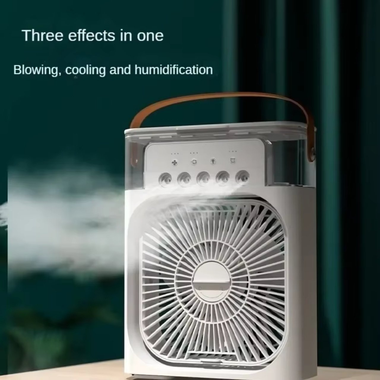 Coolio, ventilatore portatile 3-in-1 con funzione umidificatore, luce LED e raffreddamento - Image 2