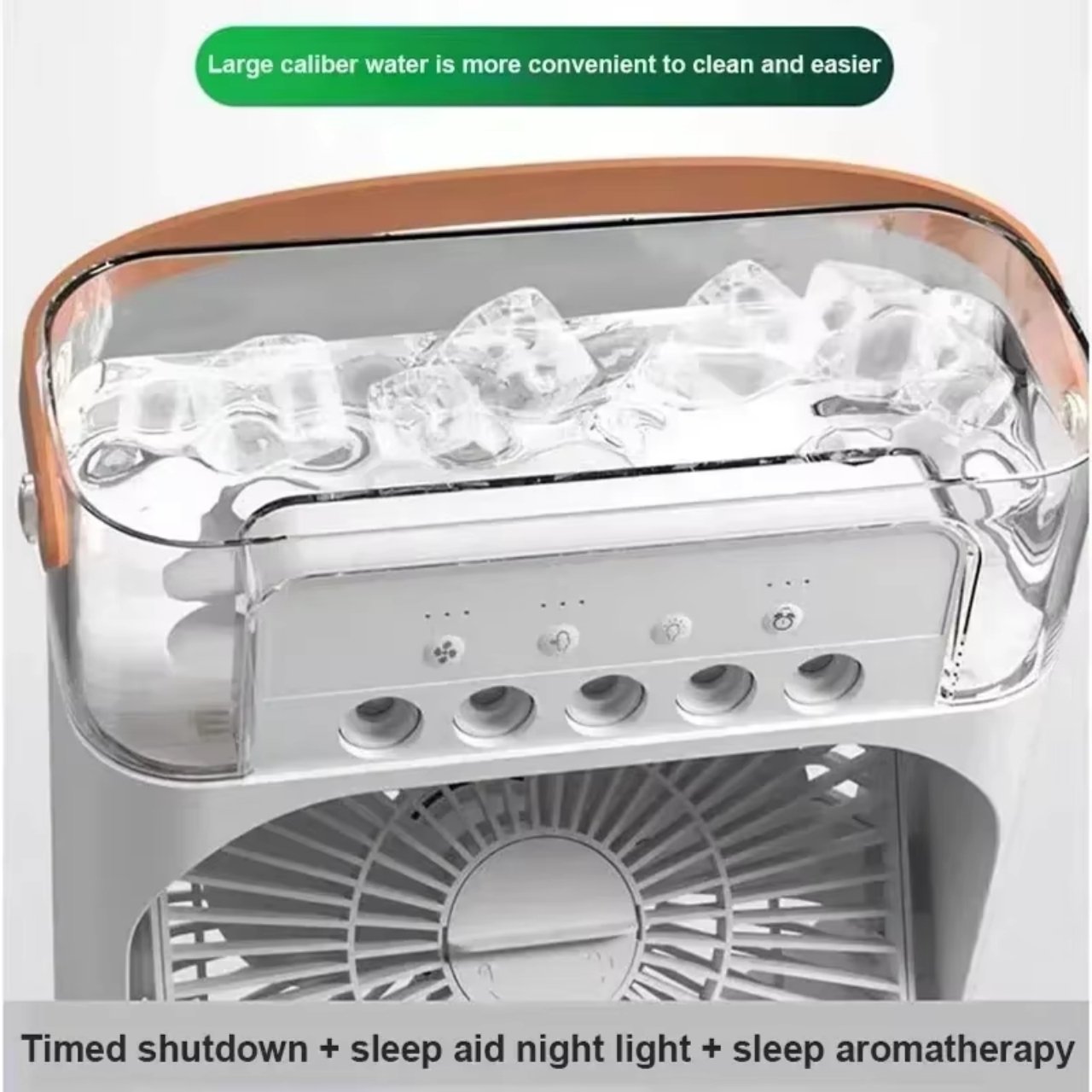 Coolio, ventilatore portatile 3-in-1 con funzione umidificatore, luce LED e raffreddamento - Image 5