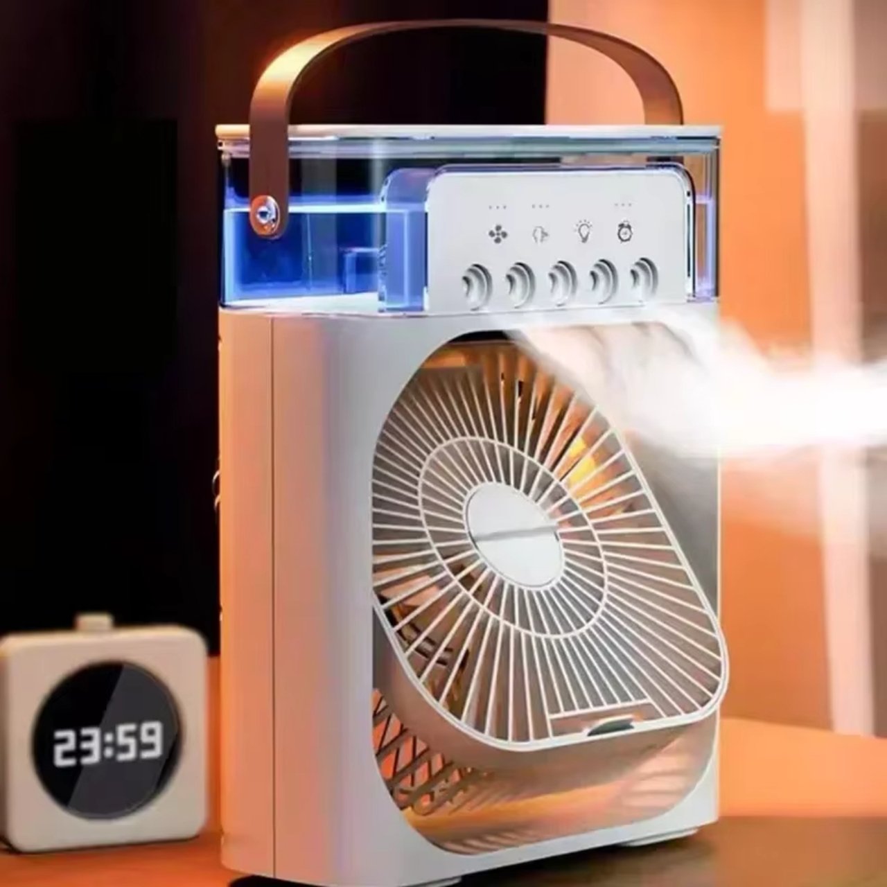 Coolio, ventilatore portatile 3-in-1 con funzione umidificatore, luce LED e raffreddamento - Image 6