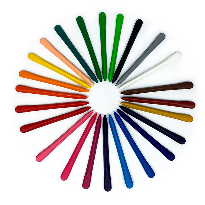 Crayons, matite di cera compatta (24 pezzi) - Image 3