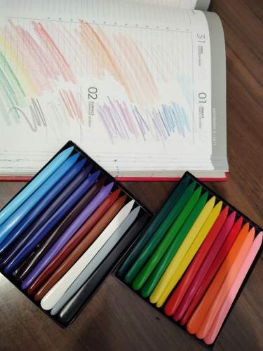 Crayons, matite di cera compatta (24 pezzi) - Image 10