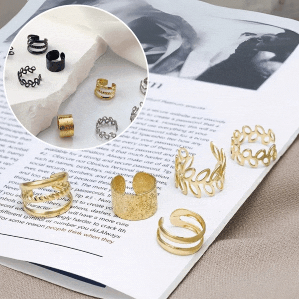 CuffEar, set di 5 orecchini senza piercing - Image 2