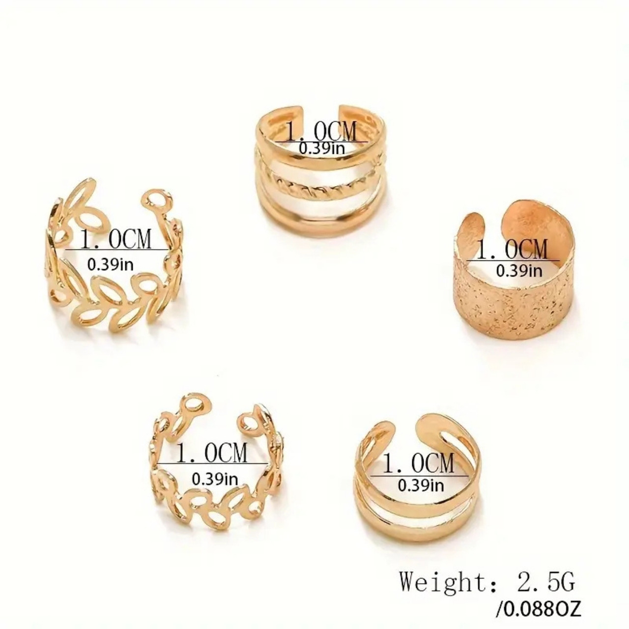 CuffEar, set di 5 orecchini senza piercing - Image 5