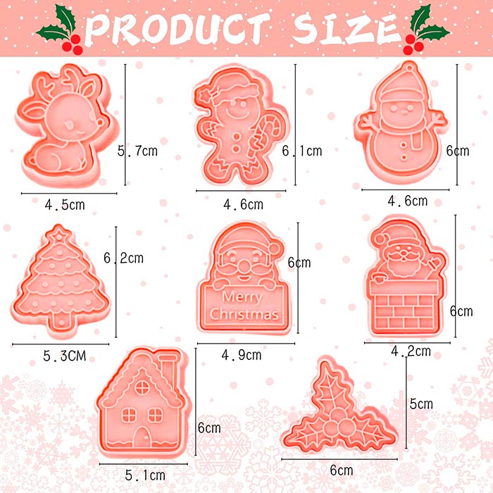 CutCookies, stampi per biscotti di Natale (8 stampi per biscotti) - Image 2