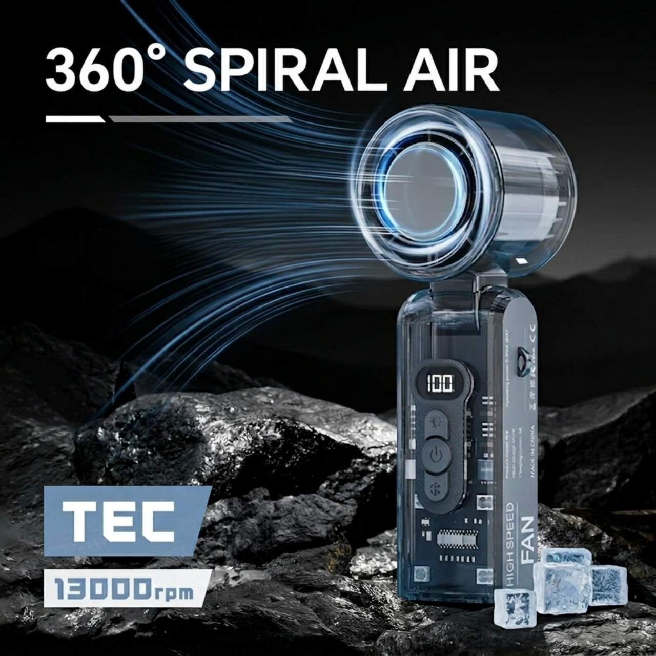 Ventilatore portatile pieghevole 3 in 1, CyberFan - Image 10