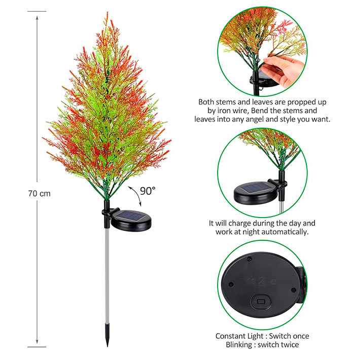 Cypress, una lampada solare a forma di albero di cipresso - Image 2