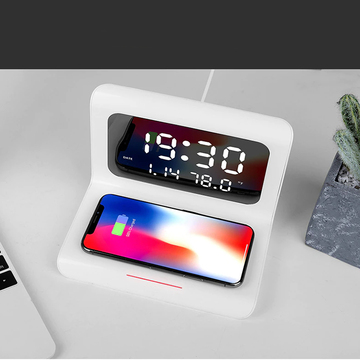 DigitalStation – caricatore wireless con sveglia, calendario e termometro - Image 10