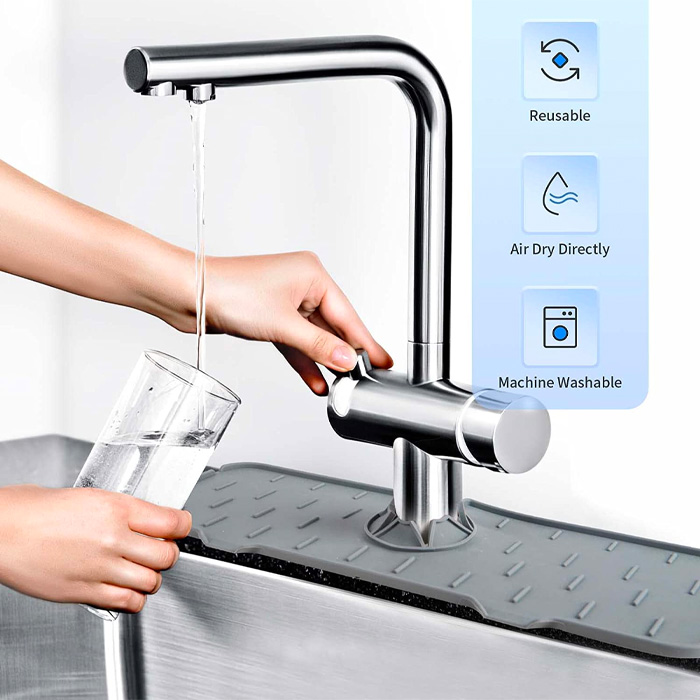 DryingPad, tappetino in silicone per lavello da cucina o lavandino del bagno - Image 2