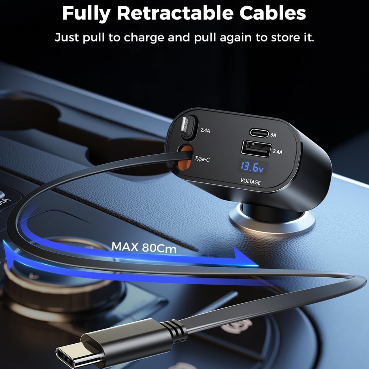 DualCharger, caricabatterie per auto 4-in-1 - Image 4
