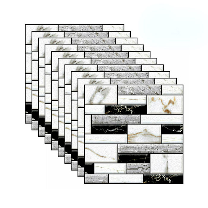 StickMarble, adesivi murali 3D effetto marmo (10 pz)