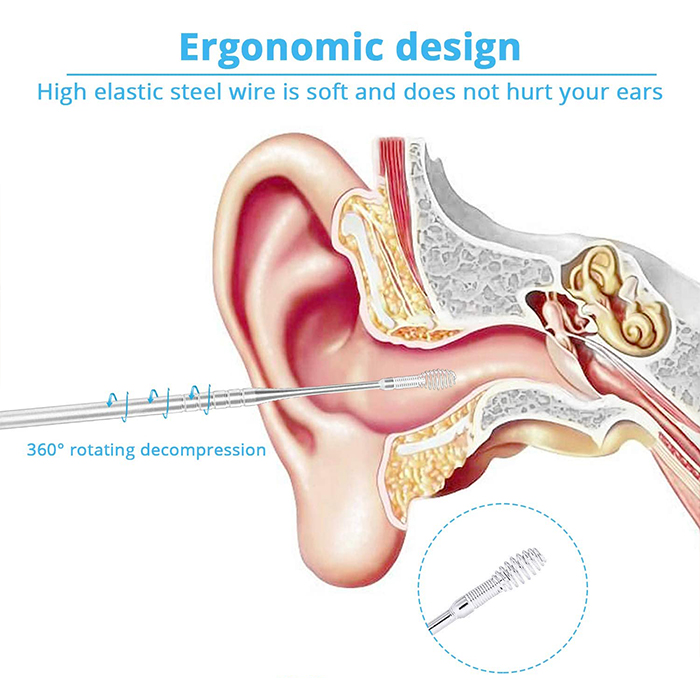 EarCleaningKit, set da 7 pezzi con accessori per una pulizia sicura delle orecchie - Image 5