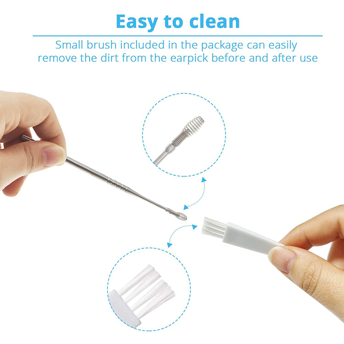 EarCleaningKit, set da 7 pezzi con accessori per una pulizia sicura delle orecchie - Image 6
