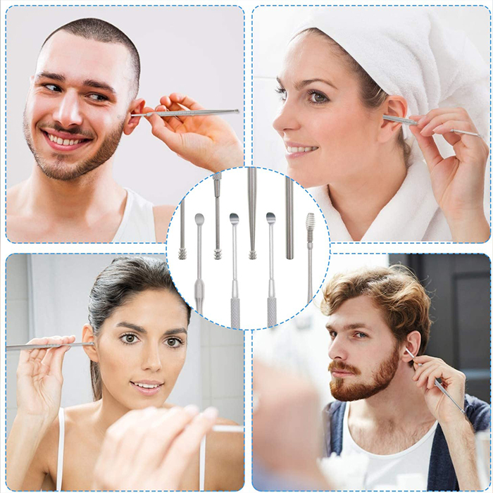 EarCleaningKit, set da 7 pezzi con accessori per una pulizia sicura delle orecchie - Image 8