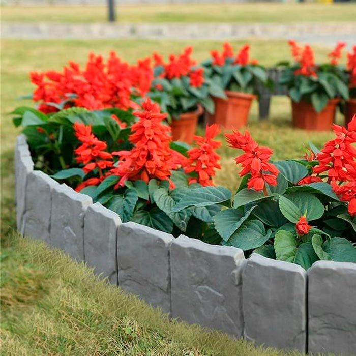 Edges, bordura decorativa per giardino e piante ornamentali (10 pezzi) - Image 3