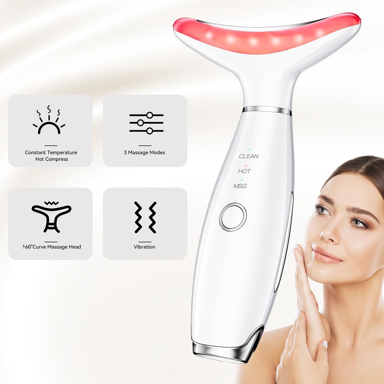 FaceTool, tonificatore per viso e collo a LED - Image 2