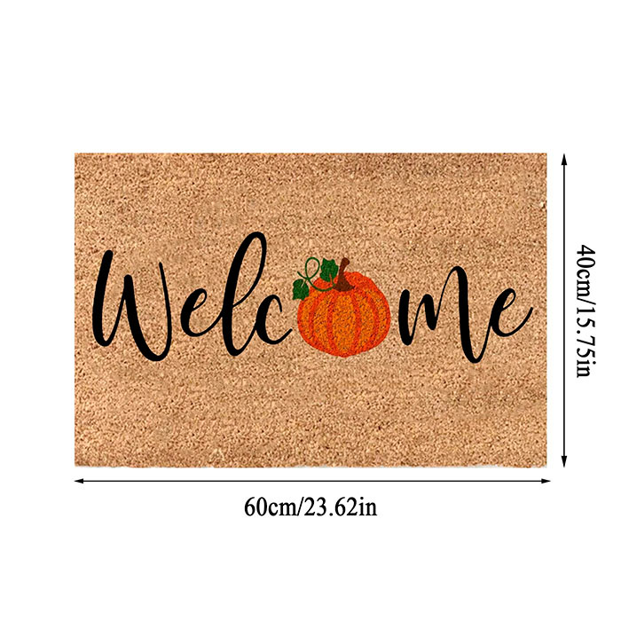 FallMat, tappeto con un cartello di benvenuto e una zucca - Image 2