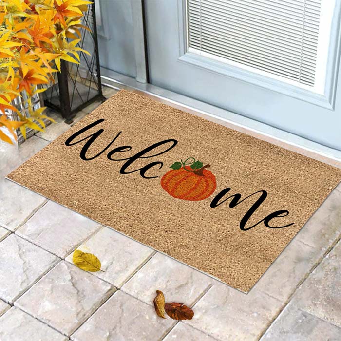 FallMat, tappeto con un cartello di benvenuto e una zucca - Image 3