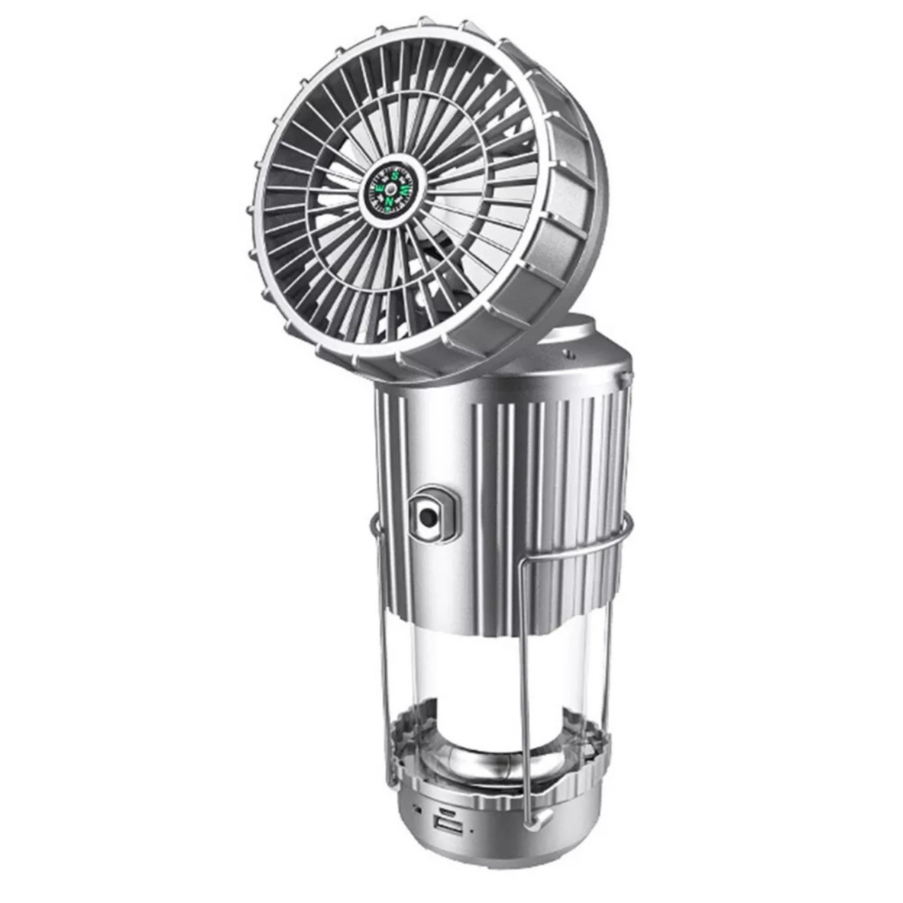 Fan, luce LED solare multifunzionale 5 in 1 con ventilatore - Image 2