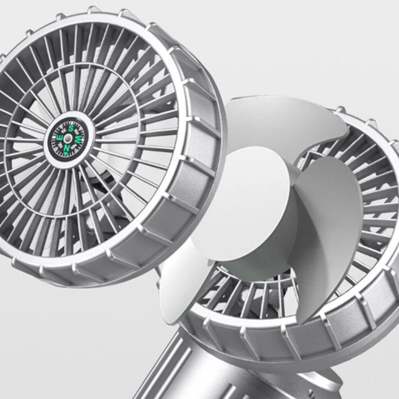 Fan, luce LED solare multifunzionale 5 in 1 con ventilatore - Image 8