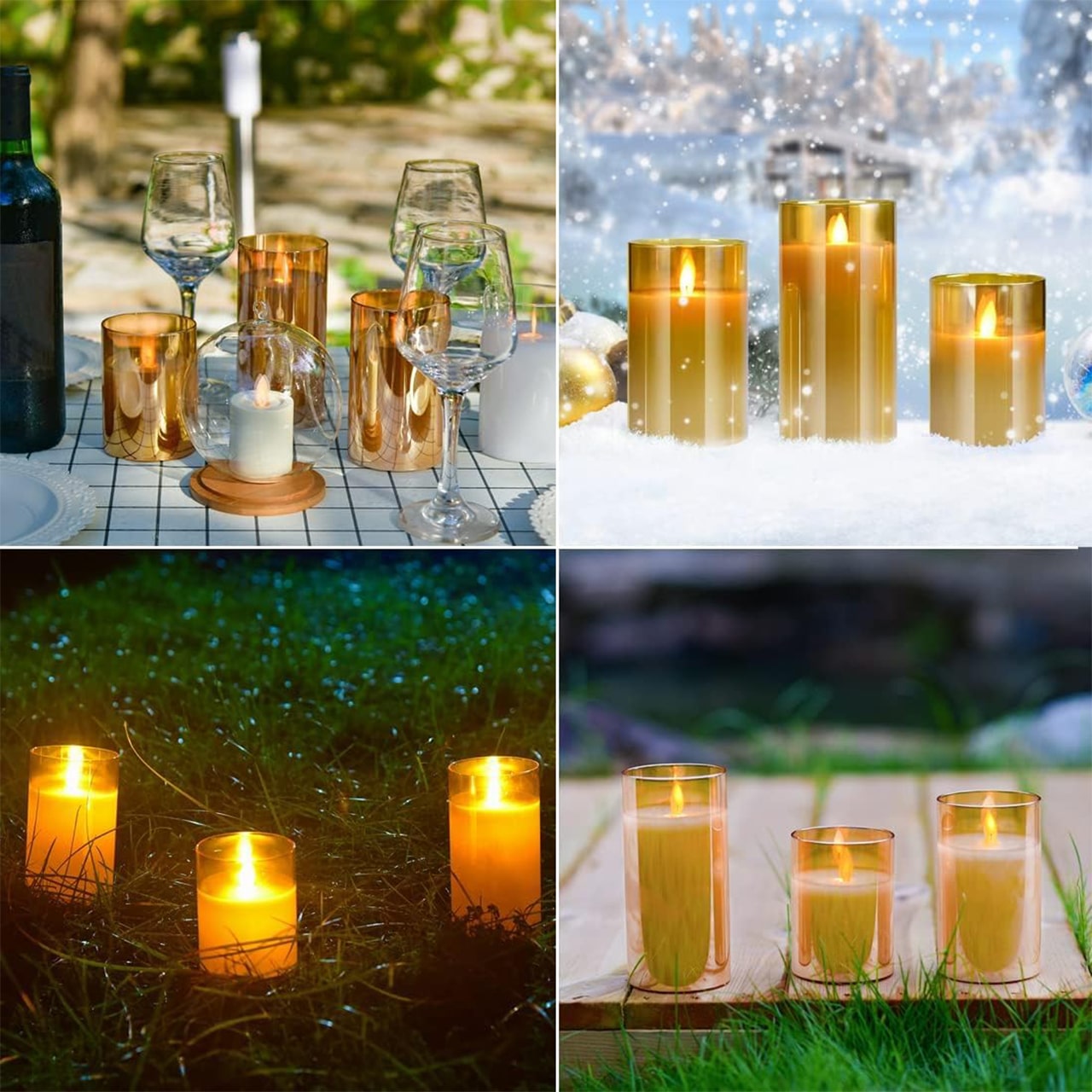 FlickCandles, set di eleganti candele decorative (3 pezzi) - Image 5
